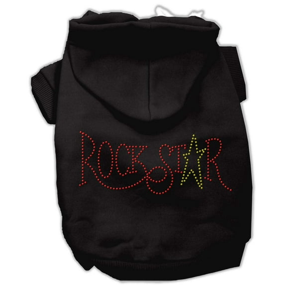 Pet, Dog Cat Hoodie Rhinestone, "Rockstar"