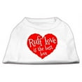 thumbnail image 1 of Mirage Pet Products  Ruff Love Screen Print Shirt White XXL - 18, 1 of 1