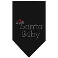 thumbnail image 1 of Mirage Pet Products  Santa Baby Rhinestone Bandana Black Small, 1 of 1