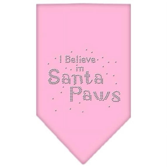 Mirage Pet Products Santa Paws Rhinestone Bandana Light Pink Small
