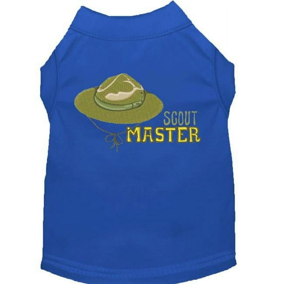 Mirage Pet Products Scout Master Embroidered Dog Shirt Blue Med 12