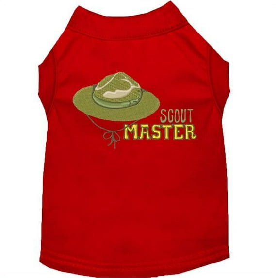 Mirage Pet Products Scout Master Embroidered Dog Shirt Red Med 12