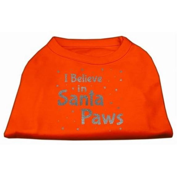 Mirage Pet Products Screenprint Santa Paws Pet Shirt Orange XS - 8