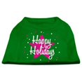 thumbnail image 1 of Mirage Pet Products  Scribble Happy Holidays Screenprint Shirts Emerald Green Lg - 14, 1 of 1