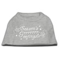 thumbnail image 1 of Mirage Pet Products  Seasons Greetings Screen Print Shirt Grey XXL - 18, 1 of 1