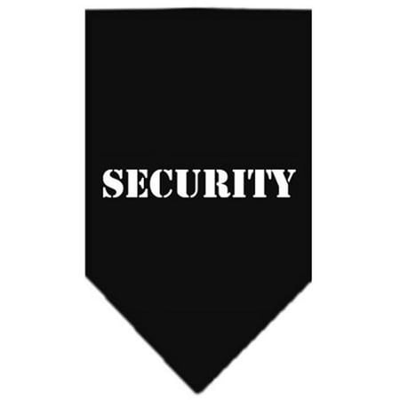 Mirage Pet Products Security Screen Print Bandana Black Large