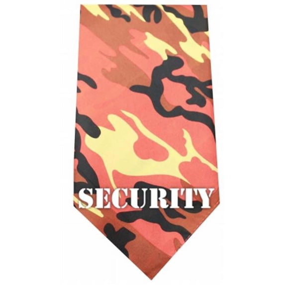 Mirage Pet Products Security Screen Print Bandana, Orange Camo