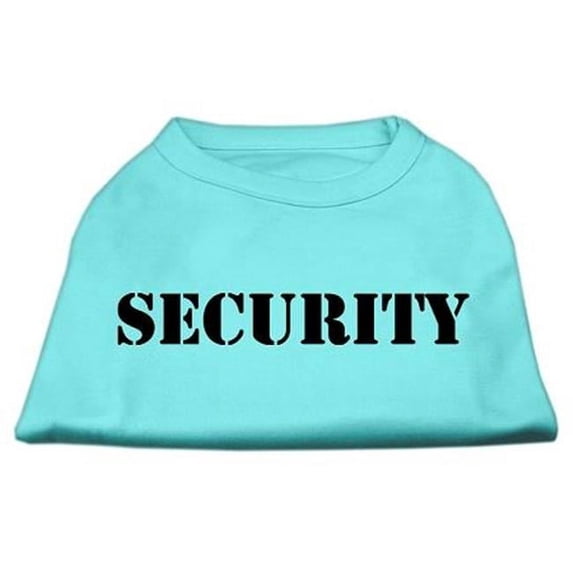 Mirage Pet Products Security Screen Print Shirts Aqua with black text XXXL - 20