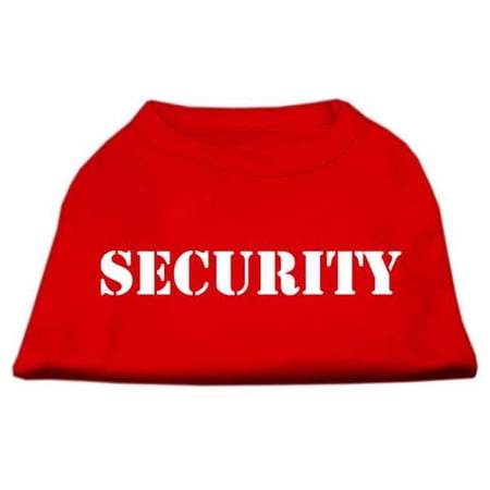 Mirage Pet Products Security Screen Print Shirts Red with black text XXXL - 20