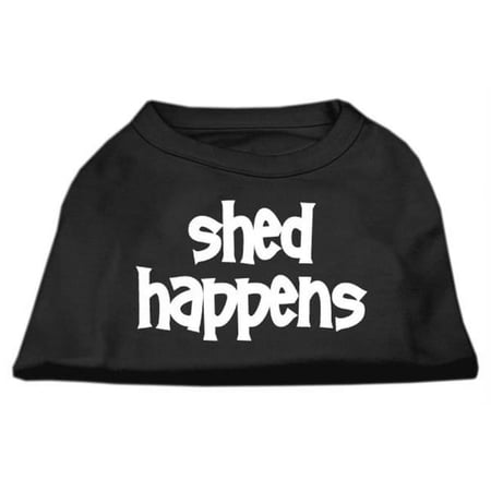 Mirage Pet Products Shed Happens Screen Print Shirt Black Lg - 14