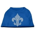 thumbnail image 1 of Pet Dog  Cat Shirt Rhinestone, "Silver Fleur De Lis", 1 of 10