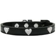 thumbnail image 1 of Dog, Puppy  Pet Widget Fashion Collar, "Silver Heart", 1 of 8