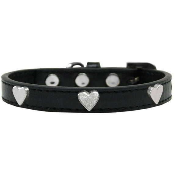 Dog, Puppy Pet Widget Fashion Collar, "Silver Heart"