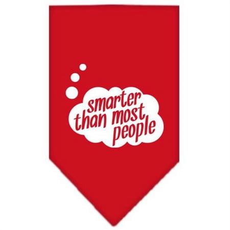 Mirage Pet Products Smarter then most People Screen Print Bandana Red Small