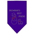 thumbnail image 1 of Mirage Pet Products  Snowmans Best Friend Rhinestone Bandana Purple Small, 1 of 1