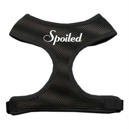 Mirage Pet Products Spoiled Design Soft Mesh Harnesses Black Small