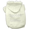 thumbnail image 1 of Mirage Pet Products  Spoiled Rotten Rhinestone Hoodie Cream S - 10, 1 of 1