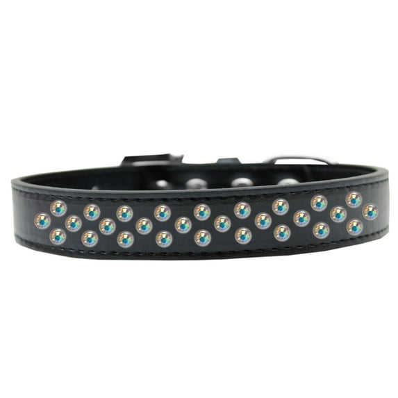 Dog, Puppy Pet Fashion Collar, "Aurora Borealis Crystal Rimsets Sprinkles"