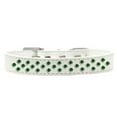 thumbnail image 1 of Dog, Puppy  Pet Fashion Collar, "Emerald Green Crystal Sprinkles", 1 of 5