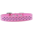 thumbnail image 1 of Dog, Puppy  Pet Fashion Collar, "Purple Crystal Rimsets Sprinkles", 1 of 8