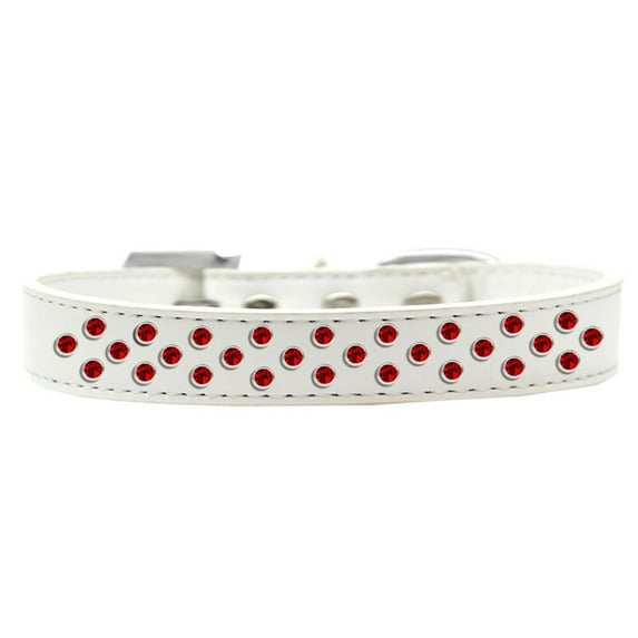 Dog, Puppy Pet Fashion Collar, "Red Crystal Rimsets Sprinkles"
