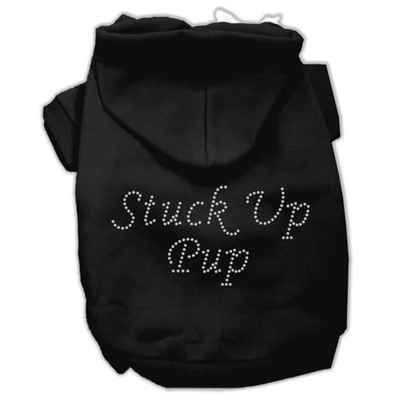 Mirage Pet Products Stuck Up Pup Hoodies Black XL - 16
