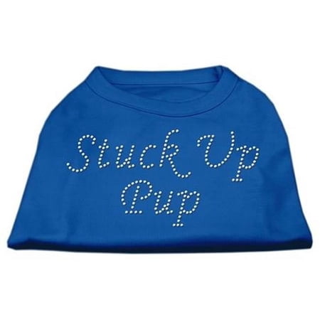 Mirage Pet Products Stuck Up Pup Rhinestone Shirts Blue XXXL - 20