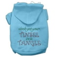 thumbnail image 1 of Christmas Pet, Dog  Cat Hoodie Rhinestone, "Don't Get Your Tinsel In A Tangle", 1 of 7