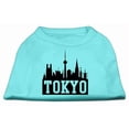 thumbnail image 1 of Mirage Pet Products  Tokyo Skyline Screen Print Shirt Aqua Med - 12, 1 of 1