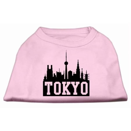 Mirage Pet Products Tokyo Skyline Screen Print Shirt Light Pink XL - 16