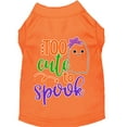 thumbnail image 1 of Halloween Pet Dog  Cat Shirt Screen Printed, "Too Cute To Spook - Girly Ghost", 1 of 10