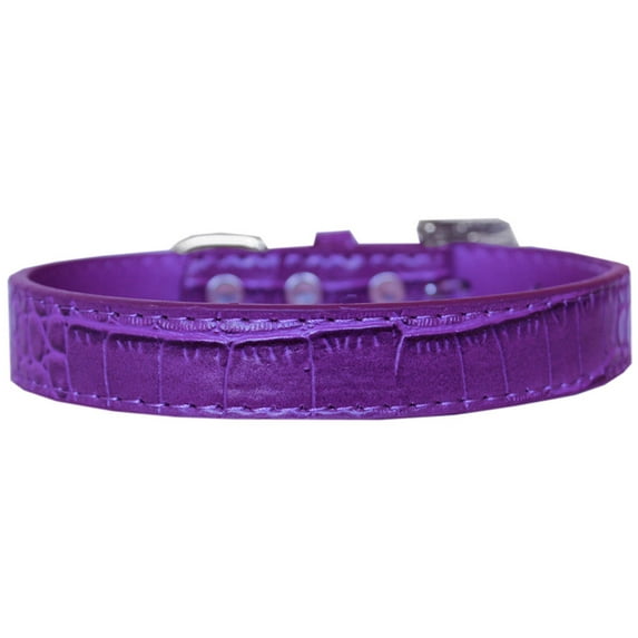 Dog, Puppy Pet Designer Croc Collar, "Tulsa Plain 3/4" Wide"