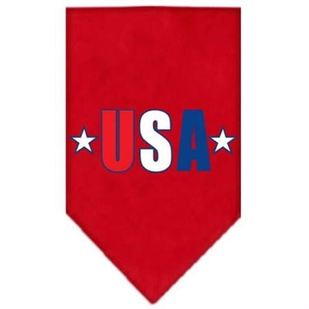 Mirage Pet Products USA Star Screen Print Bandana Red Small