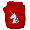 thumbnail image 1 of Mirage Pet Products Unicorns Rock Embroidered Dog Hoodies Medium Red, 1 of 9