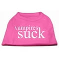 thumbnail image 1 of Mirage Pet Products  Vampires Suck Screen Print Shirt Bright Pink L - 14, 1 of 1