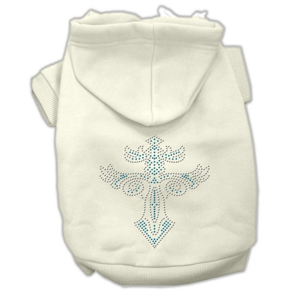 Pet, Dog Cat Hoodie Rhinestone, "Warriors Cross"