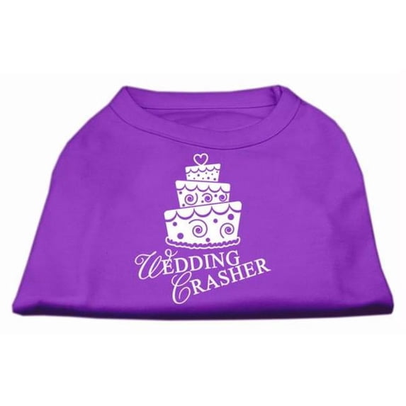 Mirage Pet Products Wedding Crasher Screen Print Shirt Purple Med - 12