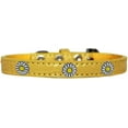 thumbnail image 1 of Dog, Puppy  Pet Designer Croc Widget Collar, "White Daisies", 1 of 11