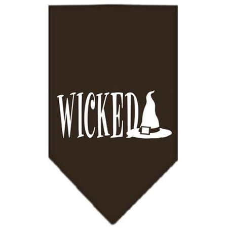 Mirage Pet Products Wicked Screen Print Bandana Cocoa Large