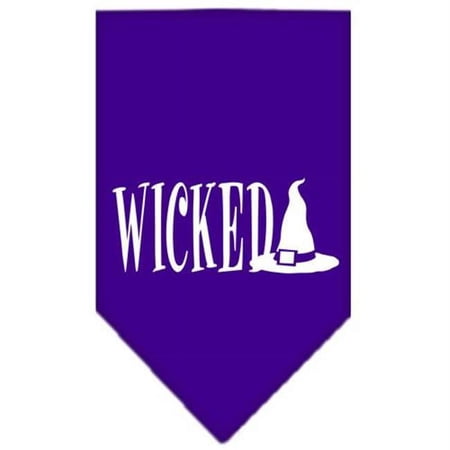 Mirage Pet Products Wicked Screen Print Bandana Purple Small