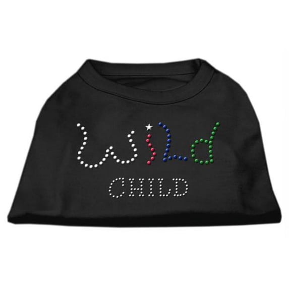 Mirage Pet Products Wild Child Rhinestone Shirts Black M - 12