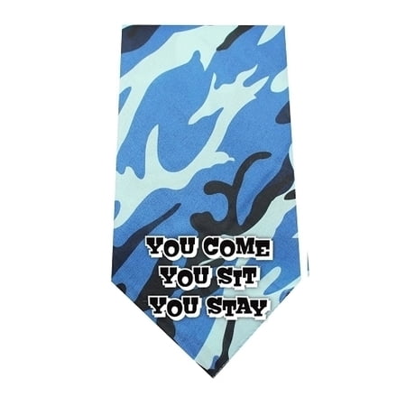 Mirage Pet Products You come sit stay Screen Print Bandana