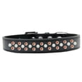 thumbnail image 1 of Mirage Pet Products616-8 BK-12 Sprinkles Pearl & Orange Crystals Dog Collar, Black - Size 12, 1 of 2