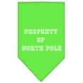 thumbnail image 1 of Christmas Pet and Dog Bandana Screen Printed, "Property Of North Pole", 1 of 10