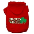 thumbnail image 1 of Pet Dog  Cat Hoodie Screen Printed, "Proud To Be Irish", 1 of 11