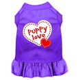 thumbnail image 1 of Mirage Pet  Puppy Love Screen Print Dress, Purple - Large - Size 14, 1 of 1