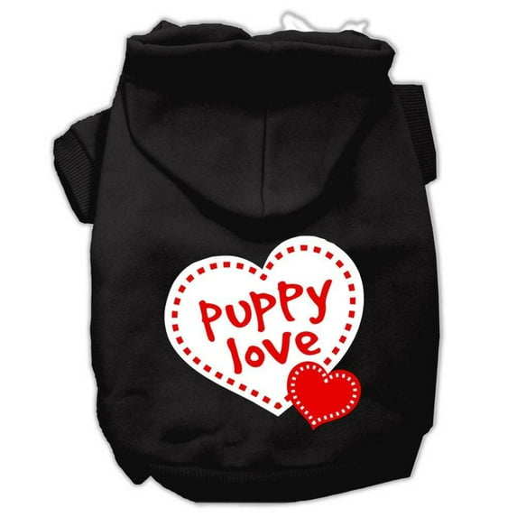 Pet Dog Cat Hoodie Screen Printed, "Puppy Love"