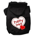 thumbnail image 1 of Pet Dog  Cat Hoodie Screen Printed, "Puppy Love", 1 of 10