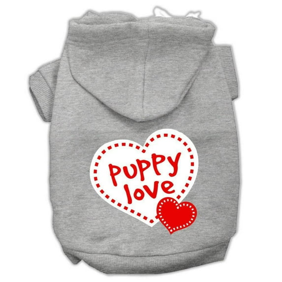 Pet Dog Cat Hoodie Screen Printed, "Puppy Love"