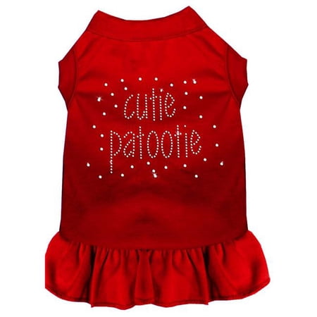 Mirage Pet Rhinestone Cutie Patootie Dress, Red - 3XL - Size 20